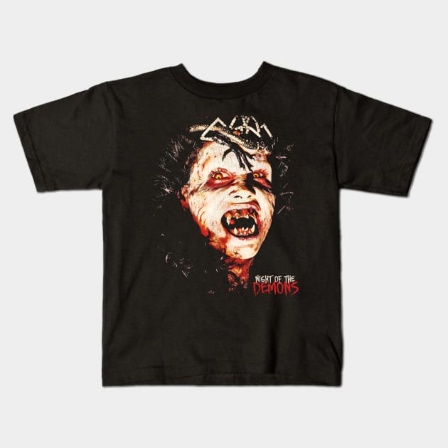 Night of the Demons 1988 Kids T-Shirt by darklordpug